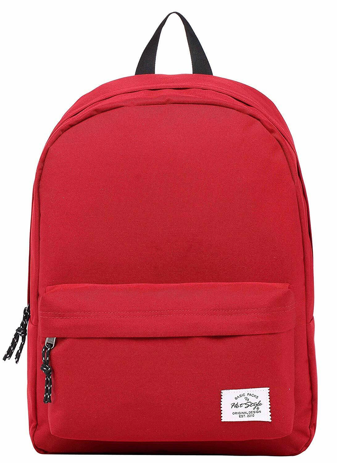 SIMPLAY Classic School Backpack Bookbag, 17"x12.5"x5",Assorted Colors and Prints