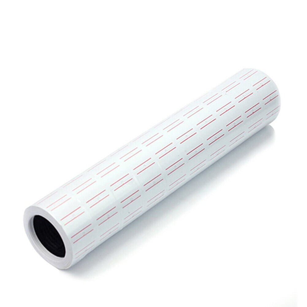 US 5000-10000Pc White Red Line Tags Labels Refill MX-5500 Gun Price Sticker