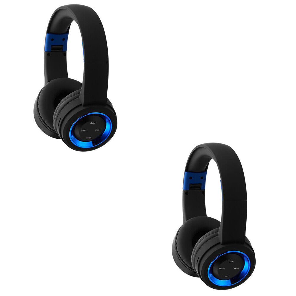 US Wireless Headphones Bluetooth Headset Noise Cancelling Over Ear Microphone