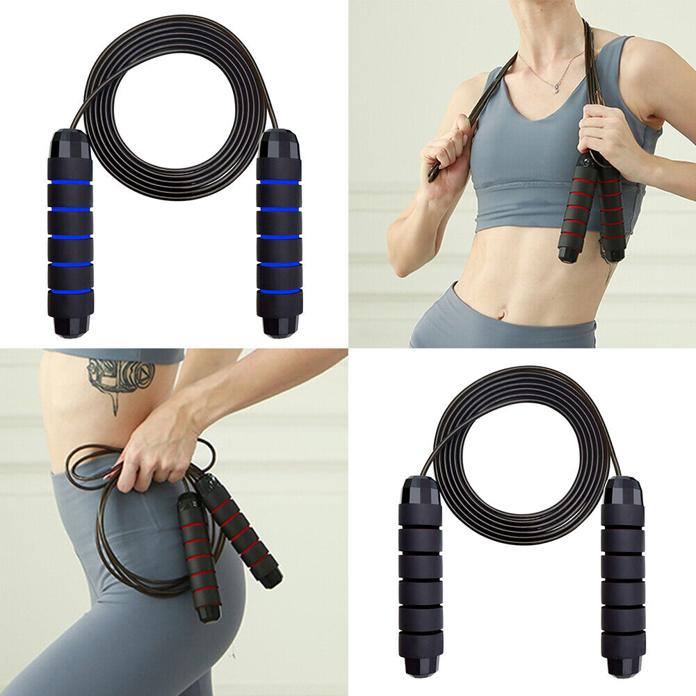 US 4-8 Pack Jump Rope Aerobic Exercise Boxing Skipping Adjustable Bearing Speed