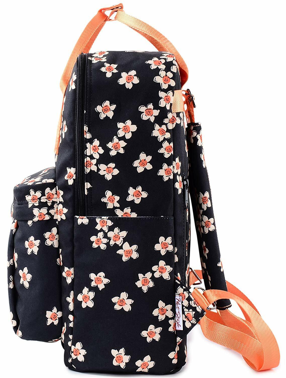 BESTIE 14" College Bookbag Backpack Cute for Women, 14.6"x10.3"x5.1"