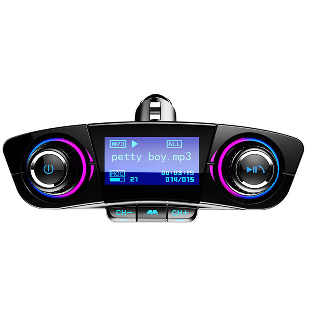 US Bluetooth Car FM Transmitter MP3 Player Hands free Radio Adapter USB Charger