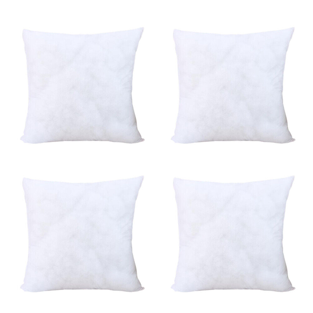 US 4 Pack Throw Pillows Insert Ultra Soft Bed & Couch Sofa Decor