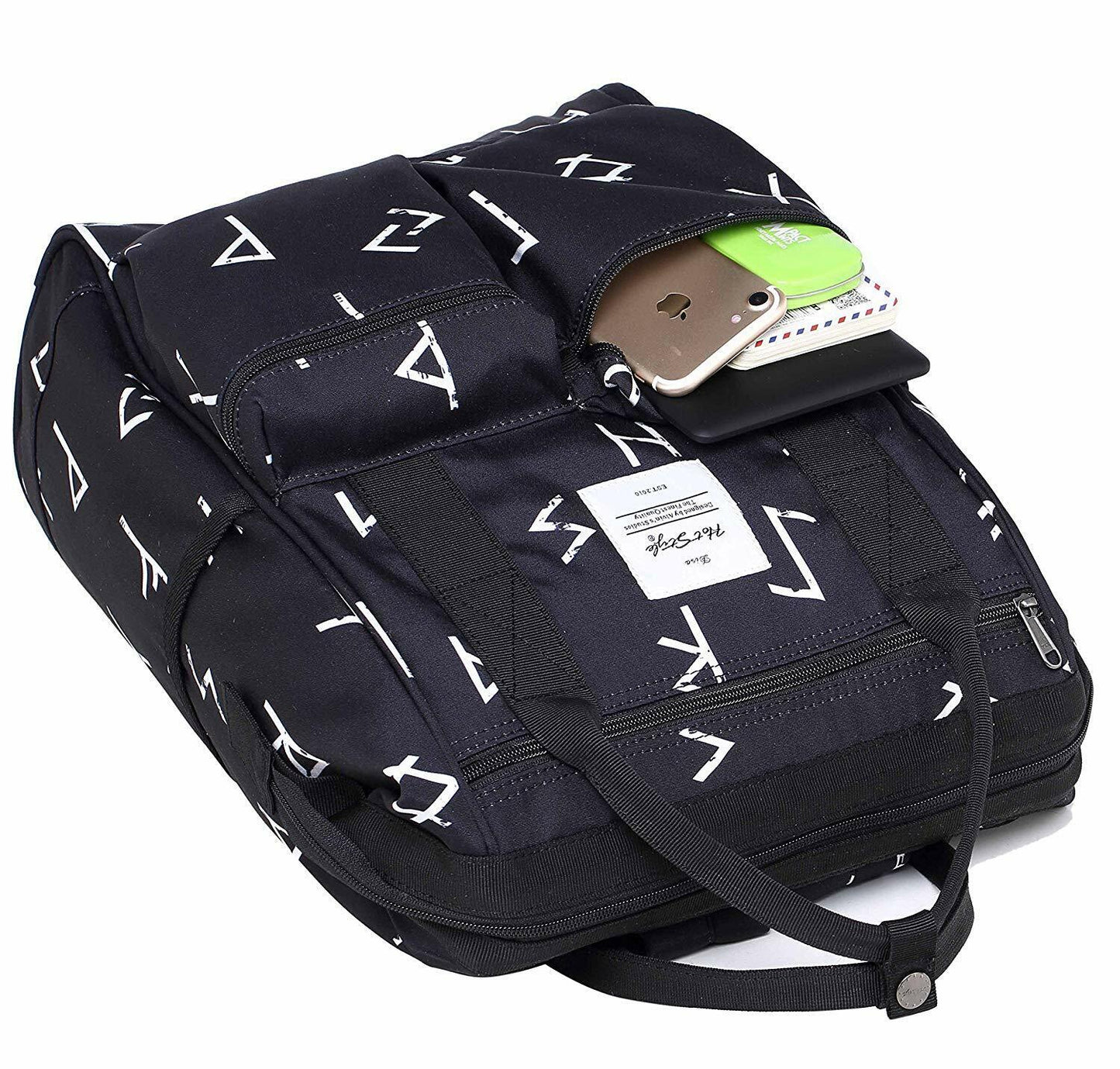 DISA Chic Doctor Bag Style College Backpack Travel Daypack | 17.3x10.6x6.7in