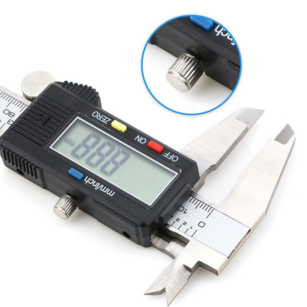US 0-300mm Electronic Digital Caliper Precision Stainless Inch/Metric LCD Dial