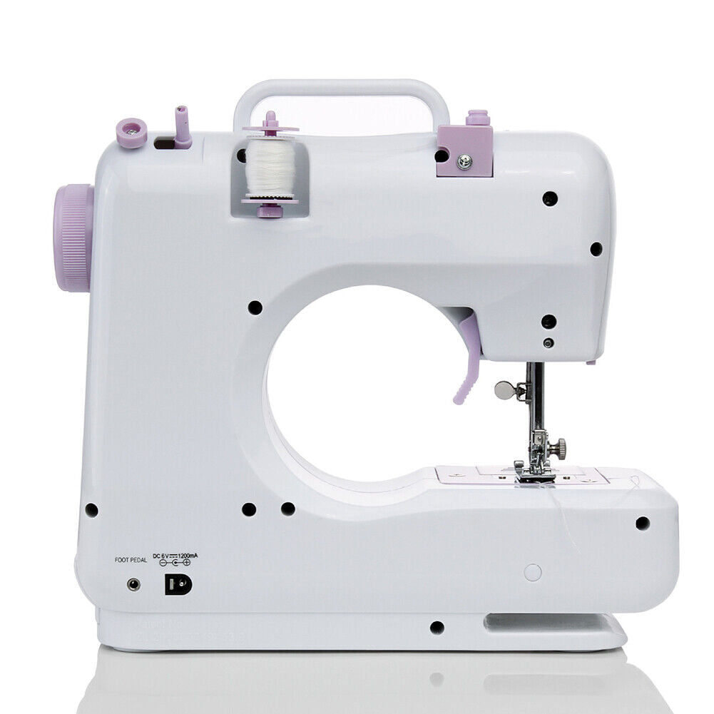 US Portable Sewing Machine Electric Crafting Mending 12 Built-In Stitches