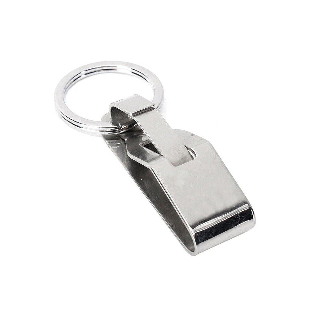 US 1-2 Pack Titanium Carabiner Key Chain Ring Belt Quick Release Detachable Clip