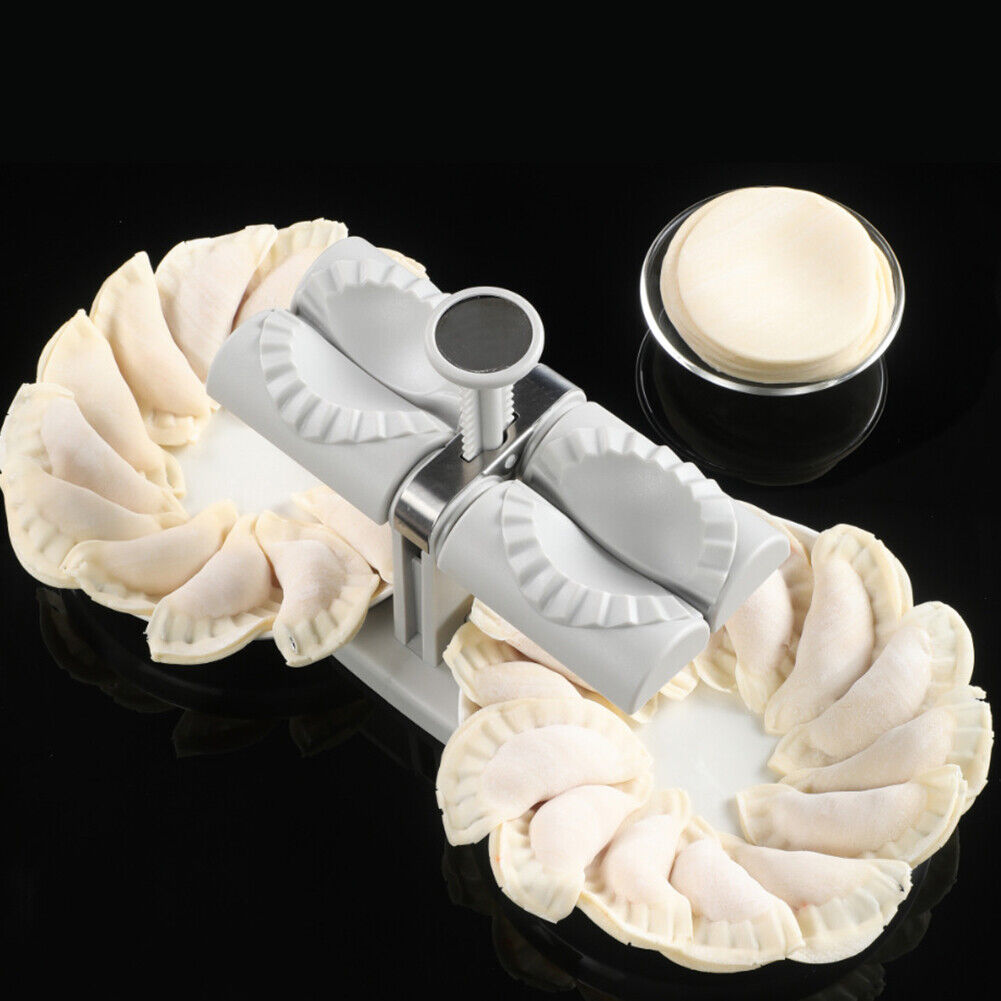 US 1-2 Pc Household Double Head Automatic Dumpling Maker Mould Wrapper Tools