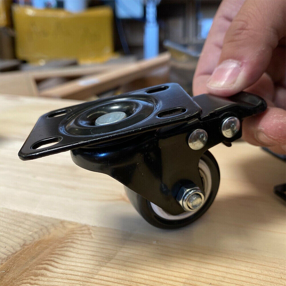 US 4-8Pc Heavy Duty Swivel Casters with Lock Brakes 2" Polyurethane Wheels