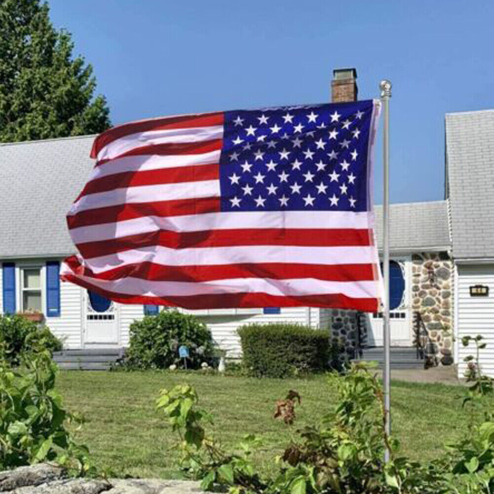US 1-2 Pack American Flag 3x5 Ft Double Sided 3-Ply Fade Resistant UV Protected