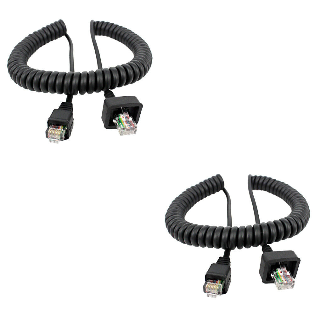 US 2-4 Pack The 8 Pin Replacement Speaker Mic Cable for Kenwood TK-/8108/868G