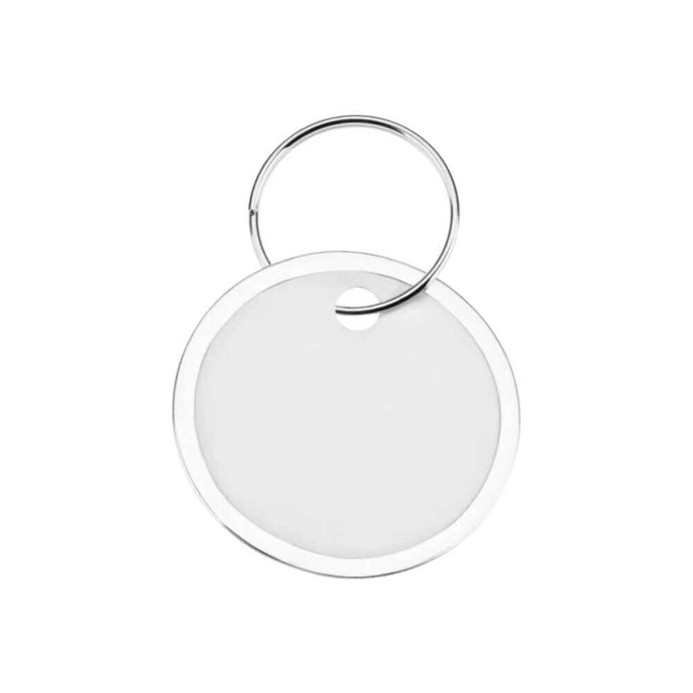 US 100-200 Pack Blank Paper Key Tags with Labels and Metal Rims, 1-Inch, White