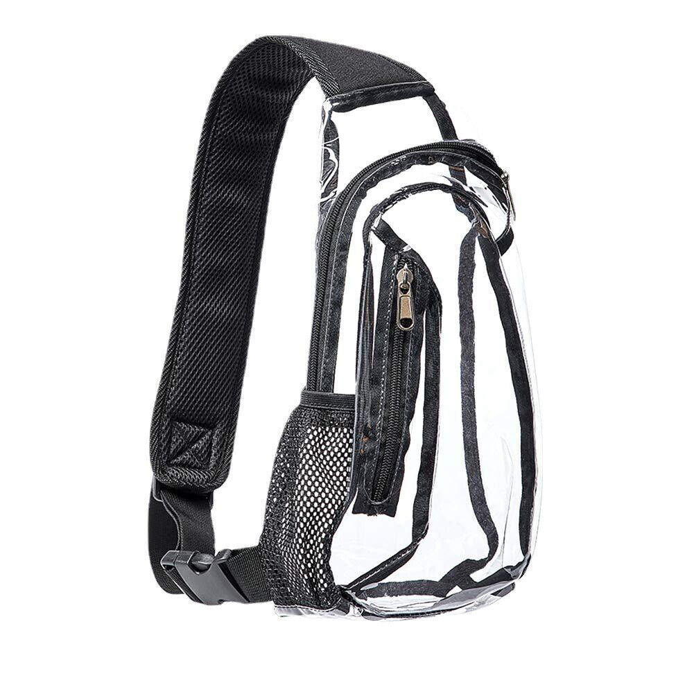 US 1-2 Pack Clear Sling Bag Stadium Approved PVC Crossbody Transparent Backpack
