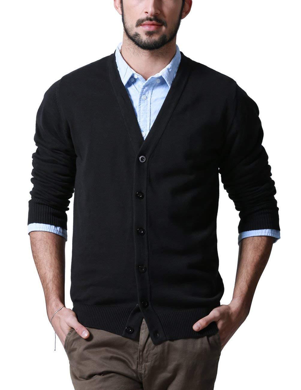 Match Men's K|G Series Shawl Collar Cardigan Sweater