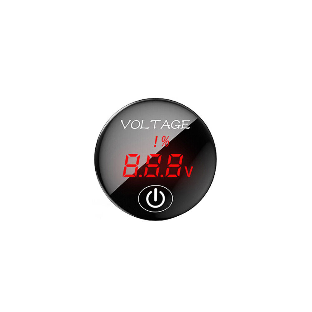 US 2-4 Pcs DC 12V-24V Car Motorcycle LED Digital Voltage Meter Display Voltmeter