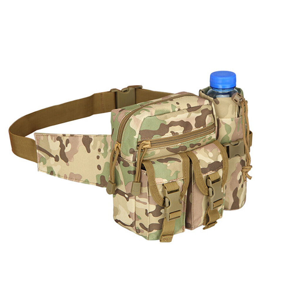 US Outdoor Utility Tactical Waist Fanny Pack Pouch Military Camping Belt Bag