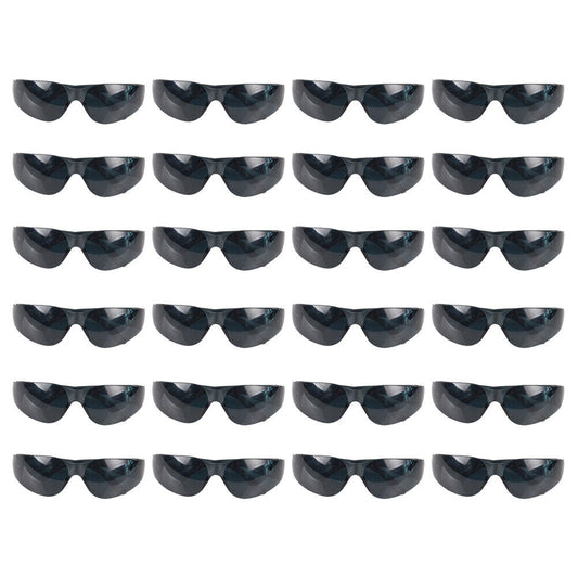 US 24- 48 Pairs Safety Glasses Protective SMOKE Impact Resistant Lens Sunglasses