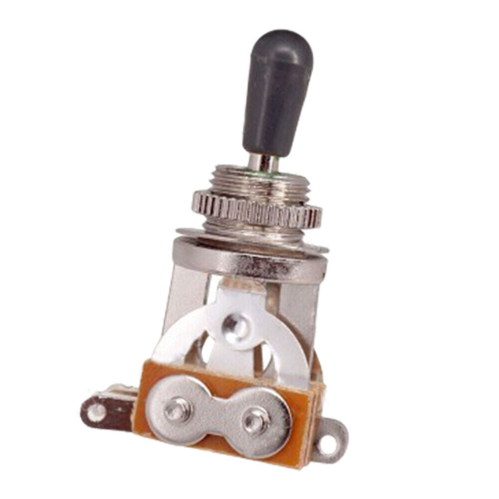 US 2-4 Pc Les Paul Guitar 3 Way Short-Frame Toggle Switch Pickup Brass Metal Tip