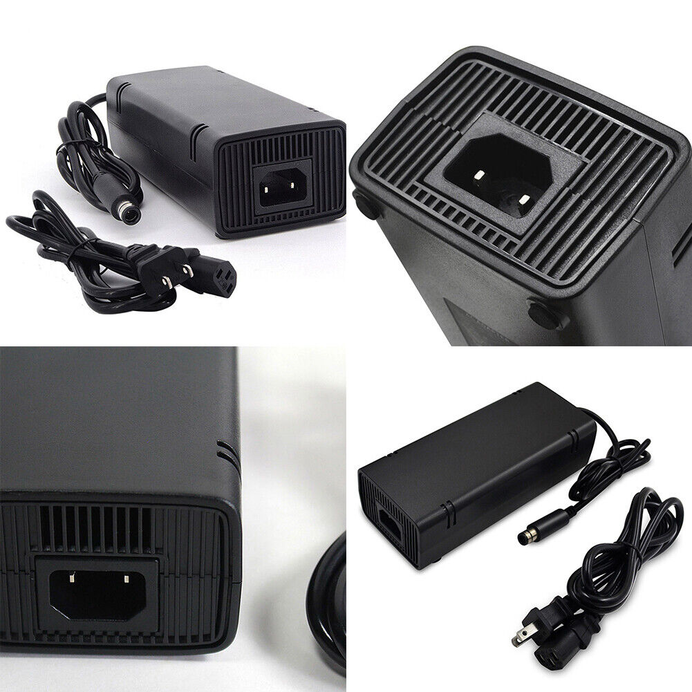 US Microsoft Xbox 360 SLIM AC Power Supply Brick Charger Adapter Cable Cord