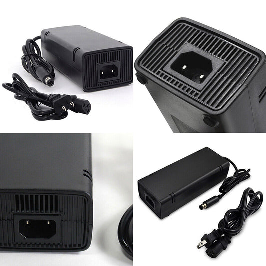 US Microsoft Xbox 360 SLIM AC Power Supply Brick Charger Adapter Cable Cord