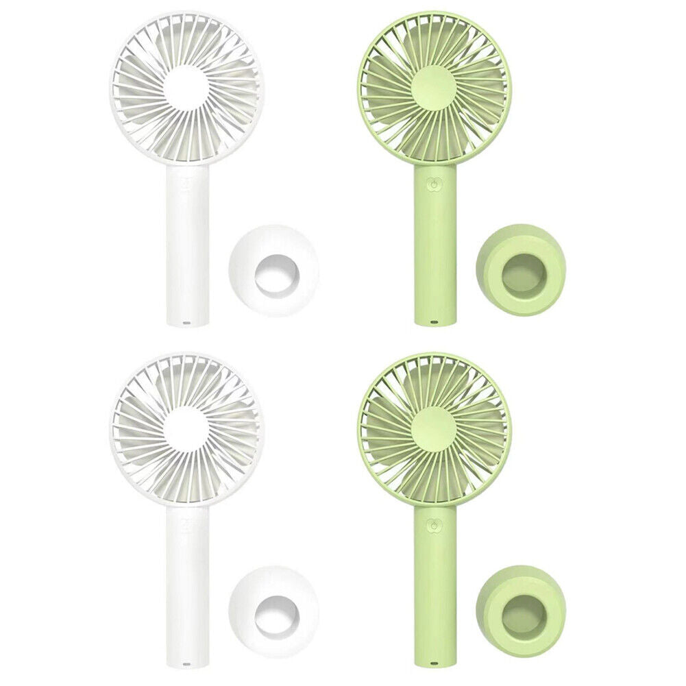 US 2-4 Pack Portable Rechargeable Fan Mini Handy Pocket Size Air Cooler USB