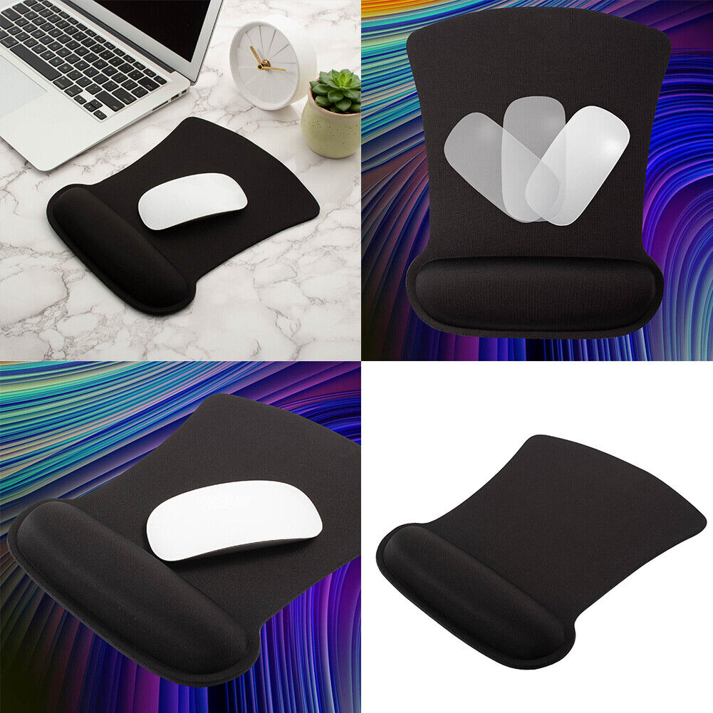 US 1-2 Pcs Mouse Pad Wrist Rest Ergonomic Support Comfortable PC Laptop Computer