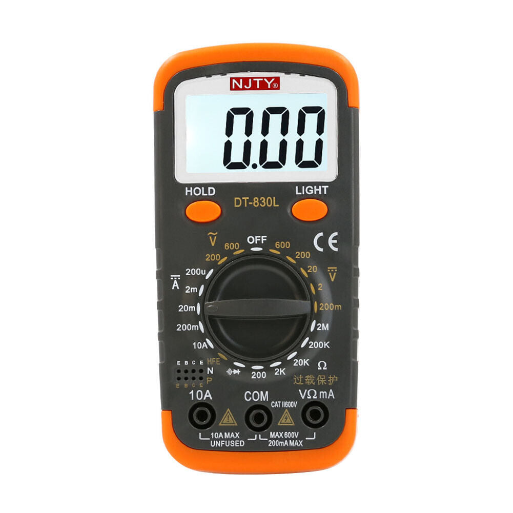 US 1-2 Pack Digital Capacitance Meter Capacitor Pro Tester LCD Backlight Display
