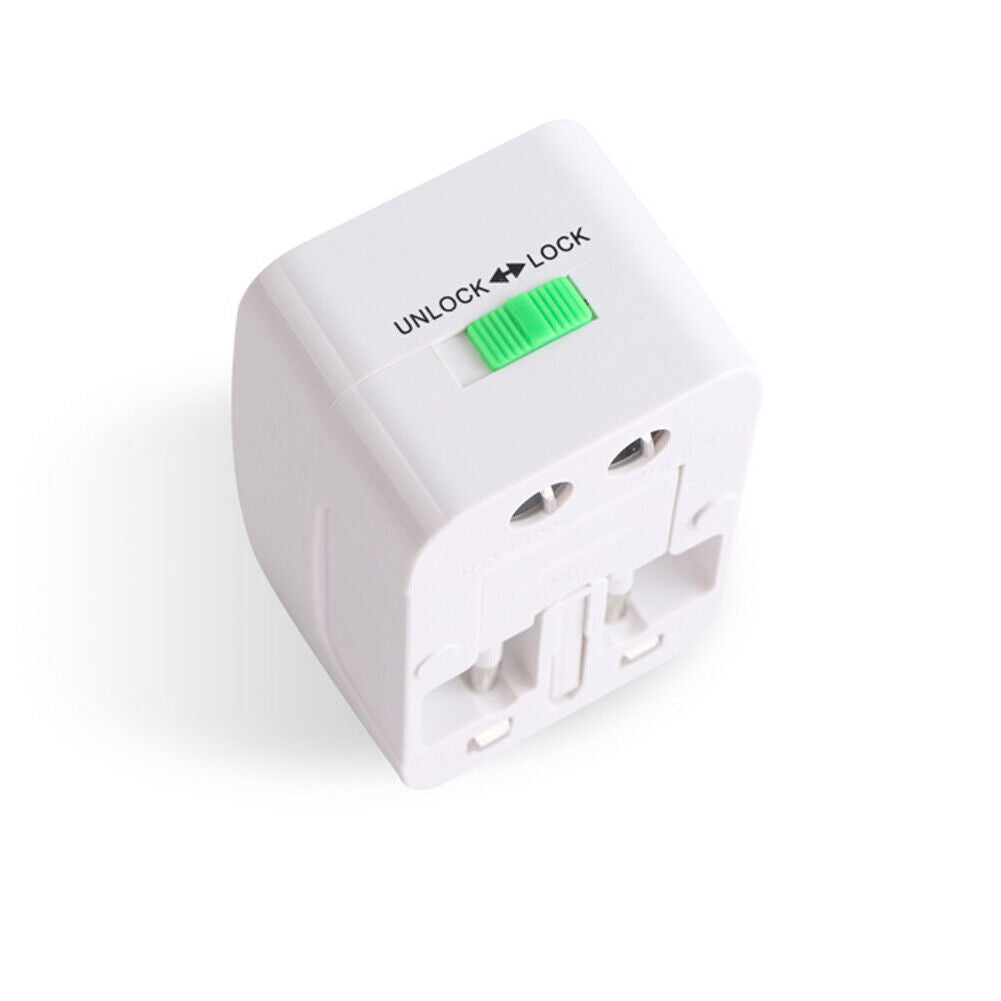 US 1-2 Pc Universal Plug Adapter Mobile Quick Charger Travel Light Weight Outlet
