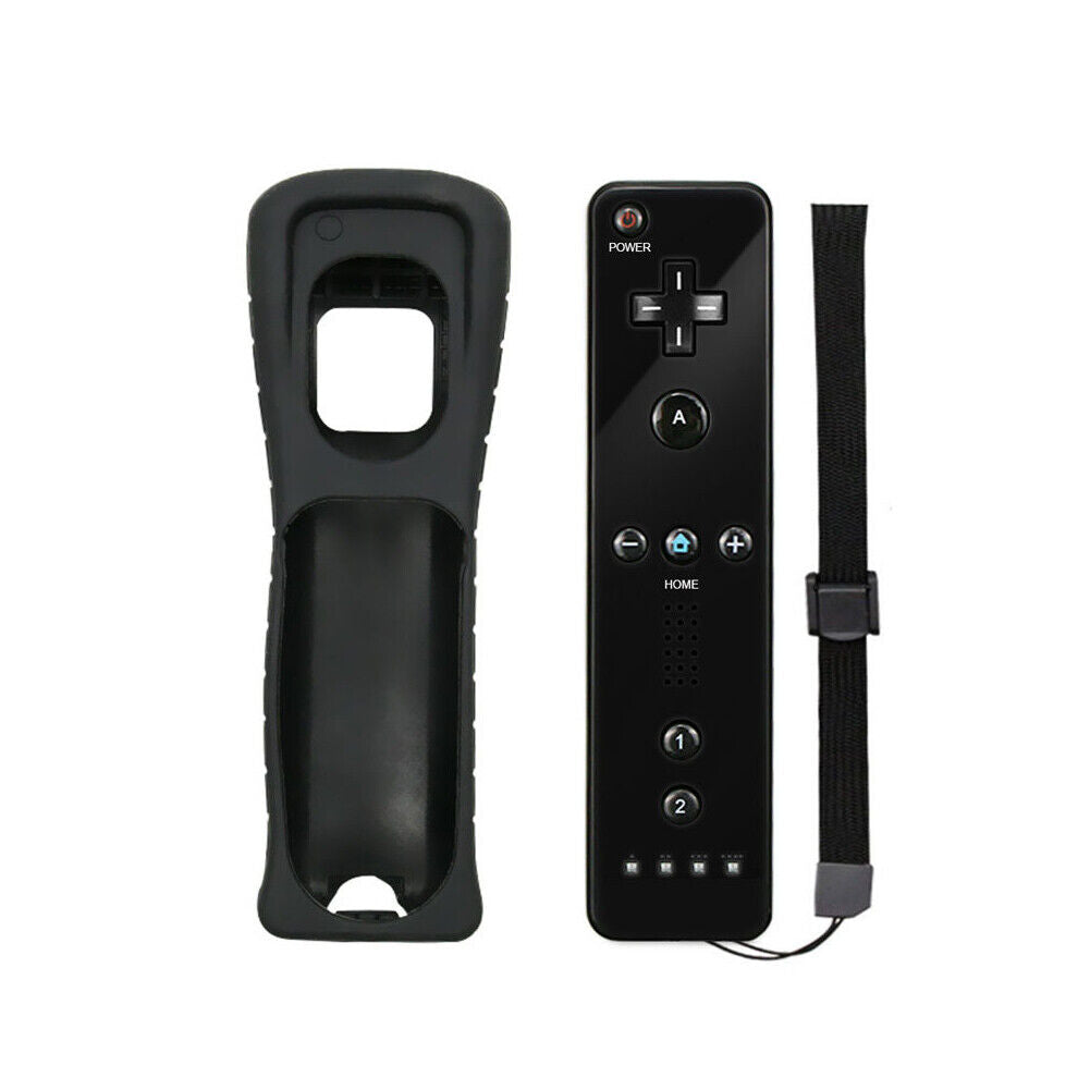 US Built in Motion Plus Remote Controller Nunchuck + Case For Nintendo Wii/Wii U