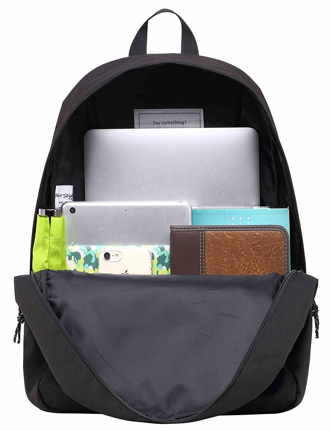 SIMPLAY Classic School Backpack Bookbag, 17"x12.5"x5",Assorted Colors and Prints