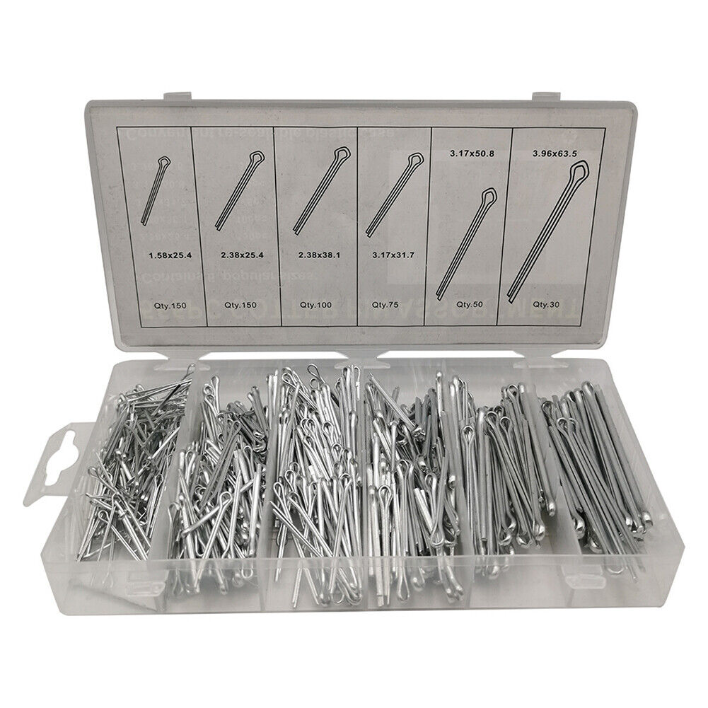 US 1-2 Set HFS(R) 555-Piece Cotter Pin Assortment Kit