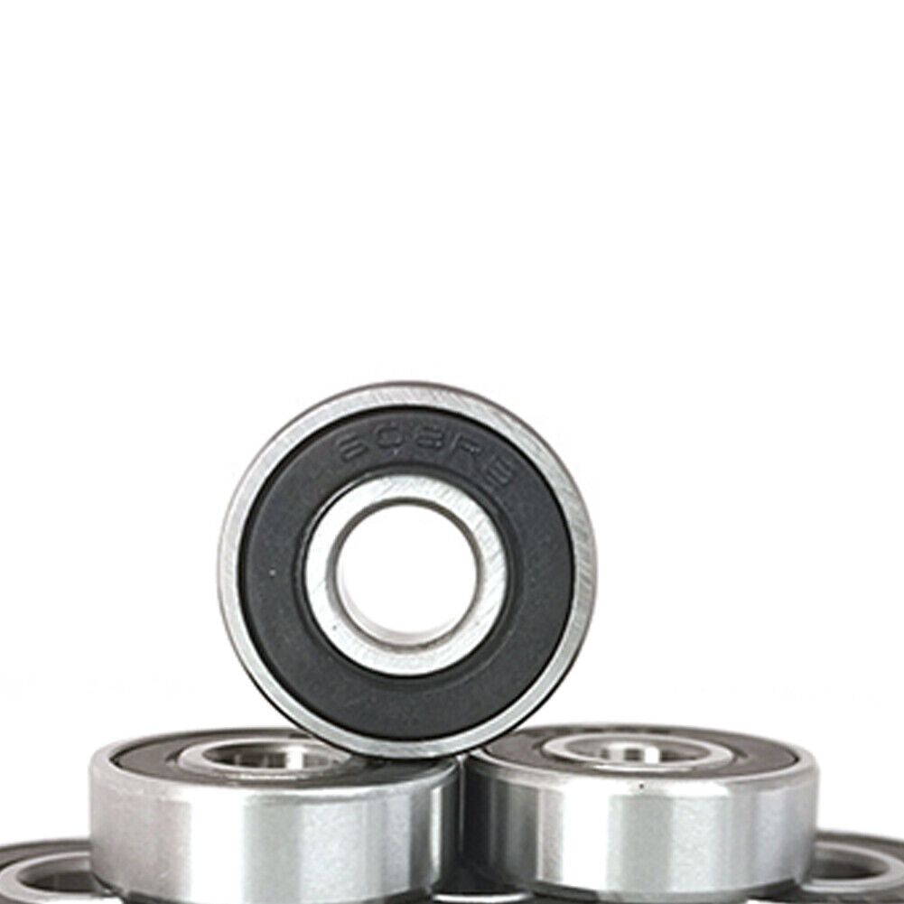 US 10-20Pack 608-2RS Wheel Bearings (for Any Product Using Skate Wheels) Chrome
