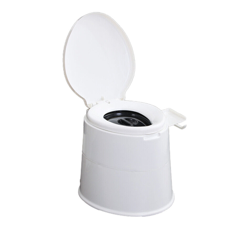 US 5L Portable Outdoor Indoor Travel Camping Bucket Toilet Vehicle Potty Commode