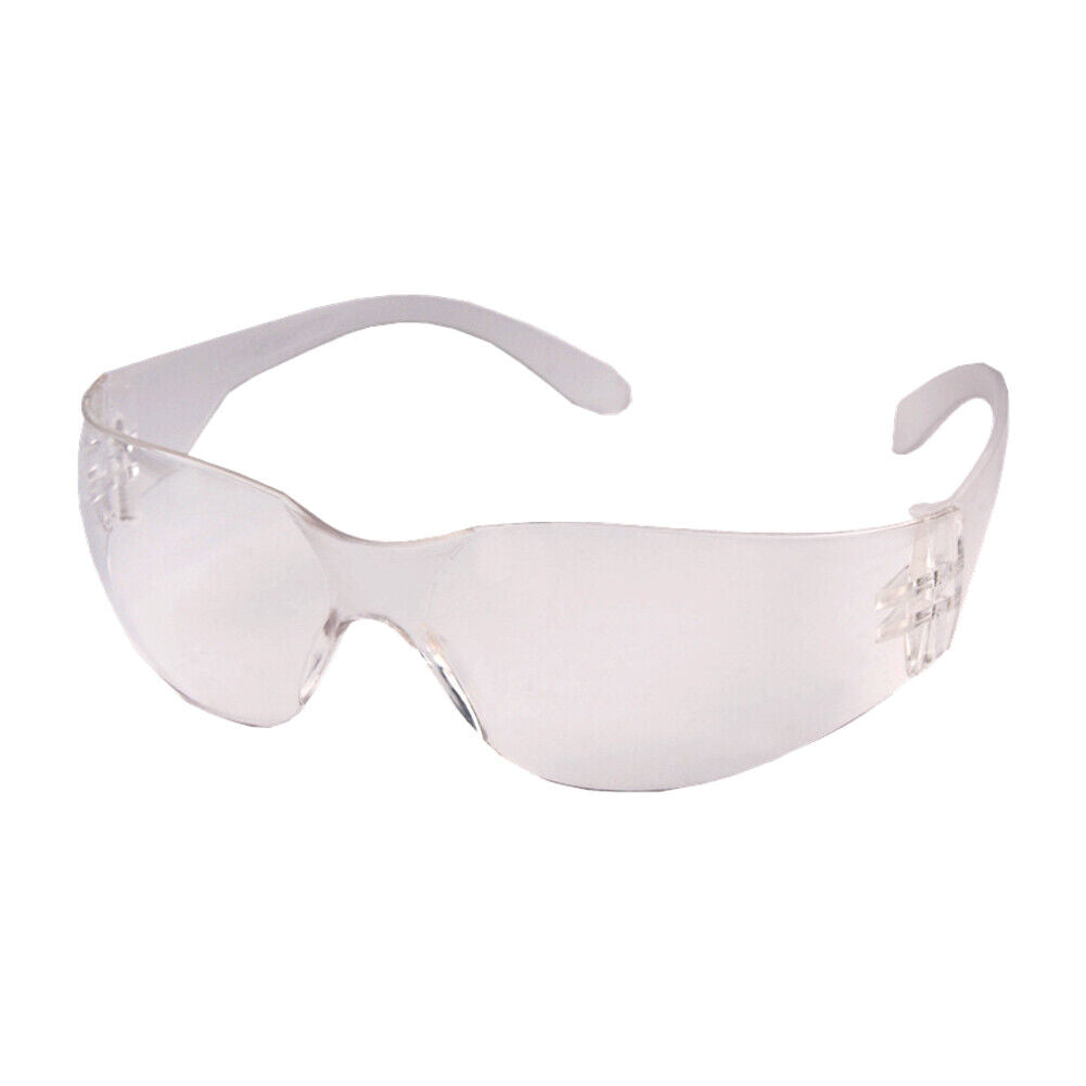 US 12 PAIR Protective Safety Glasses Clear Lens Work UV Lot of 12