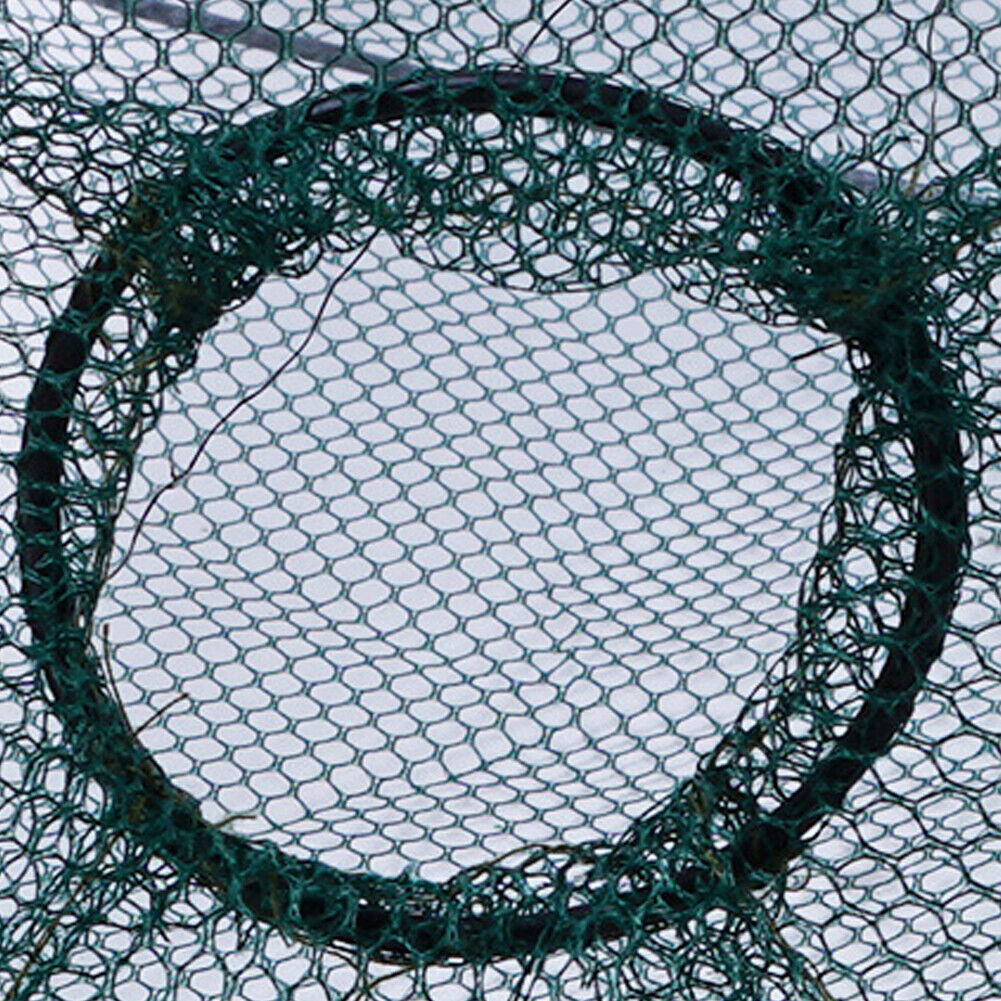 US Fishing Bait Trap Net Fish Cast Cage Crab Minnow Crawdad Shrimp Foldable