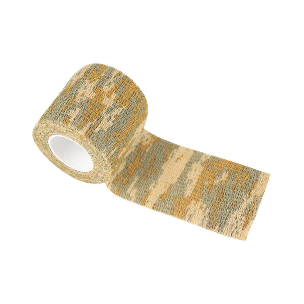 US 6-12 Pack Tactical Self-Adhesive Camouflage Tape For Outdoor Hunting Backpack