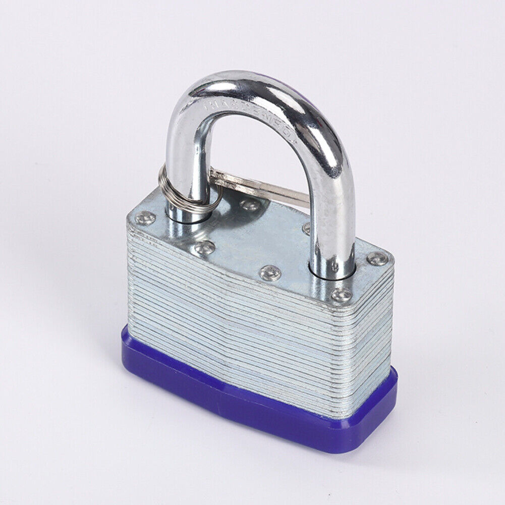 US 10-20 Pc Laminated Pad Locks Keyed Padlocks Alike Nickel Plated Brass Key New