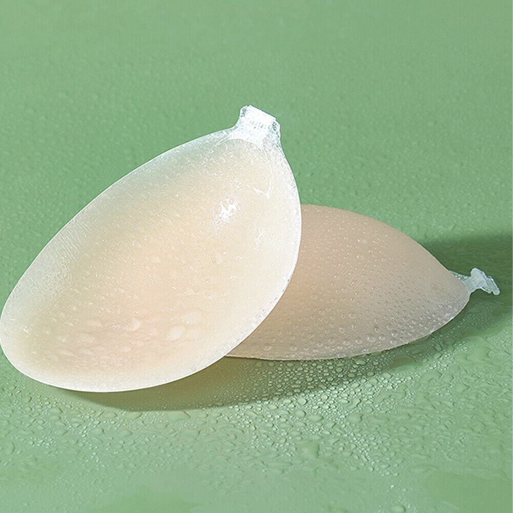 US 1-2 Pack Silicone Self-Adhesive Stick On Gel Push Up Strapless Invisible Bras