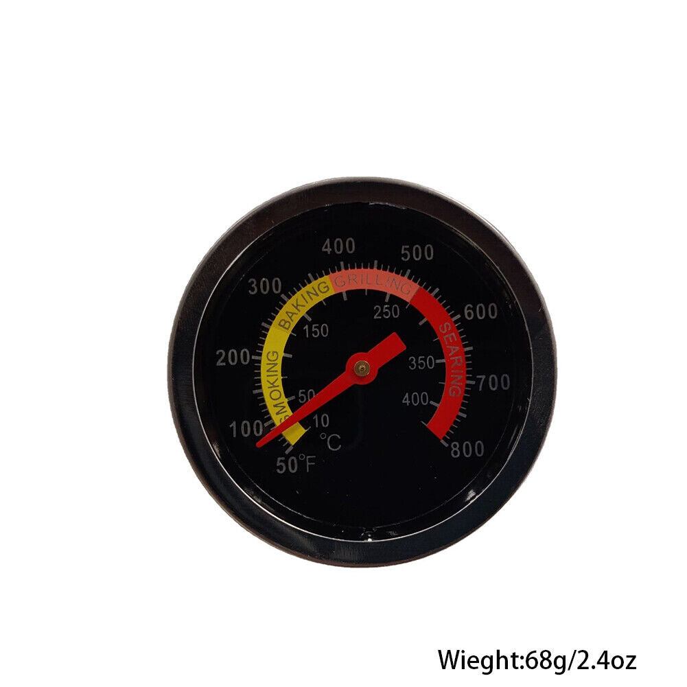 US 1-2Pc 2-3/8" Temperature Thermometer Gauge Barbecue BBQ Grill Smoker Pit