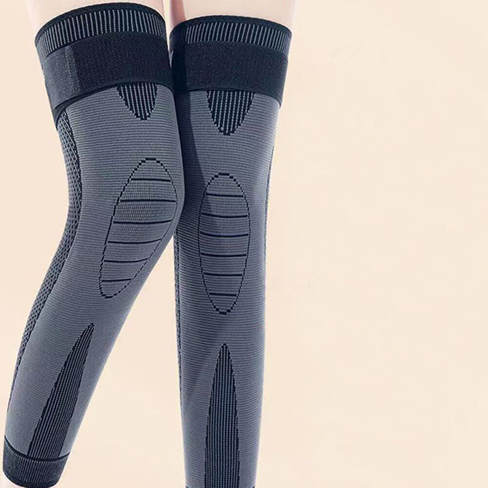 US 1-2 Pcs Full Leg Compression Sleeves Long Knee Braces Support Protector Sport