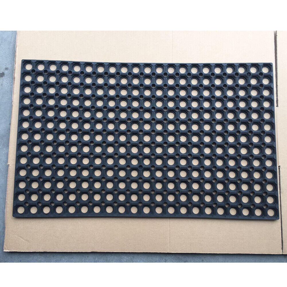 US Non Slip Door Mats Indoor Outdoor Rug Heavy Duty Washable Kitchen Rubber Mat