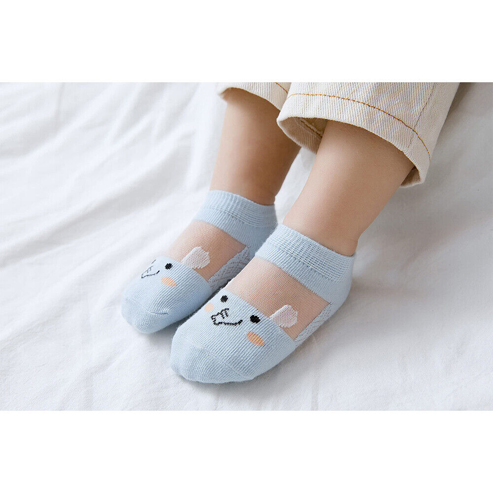 US 10 Pairs Baby Infant Toddler Kid Soft Mesh Sheer Light Anti-Odor Summer Socks