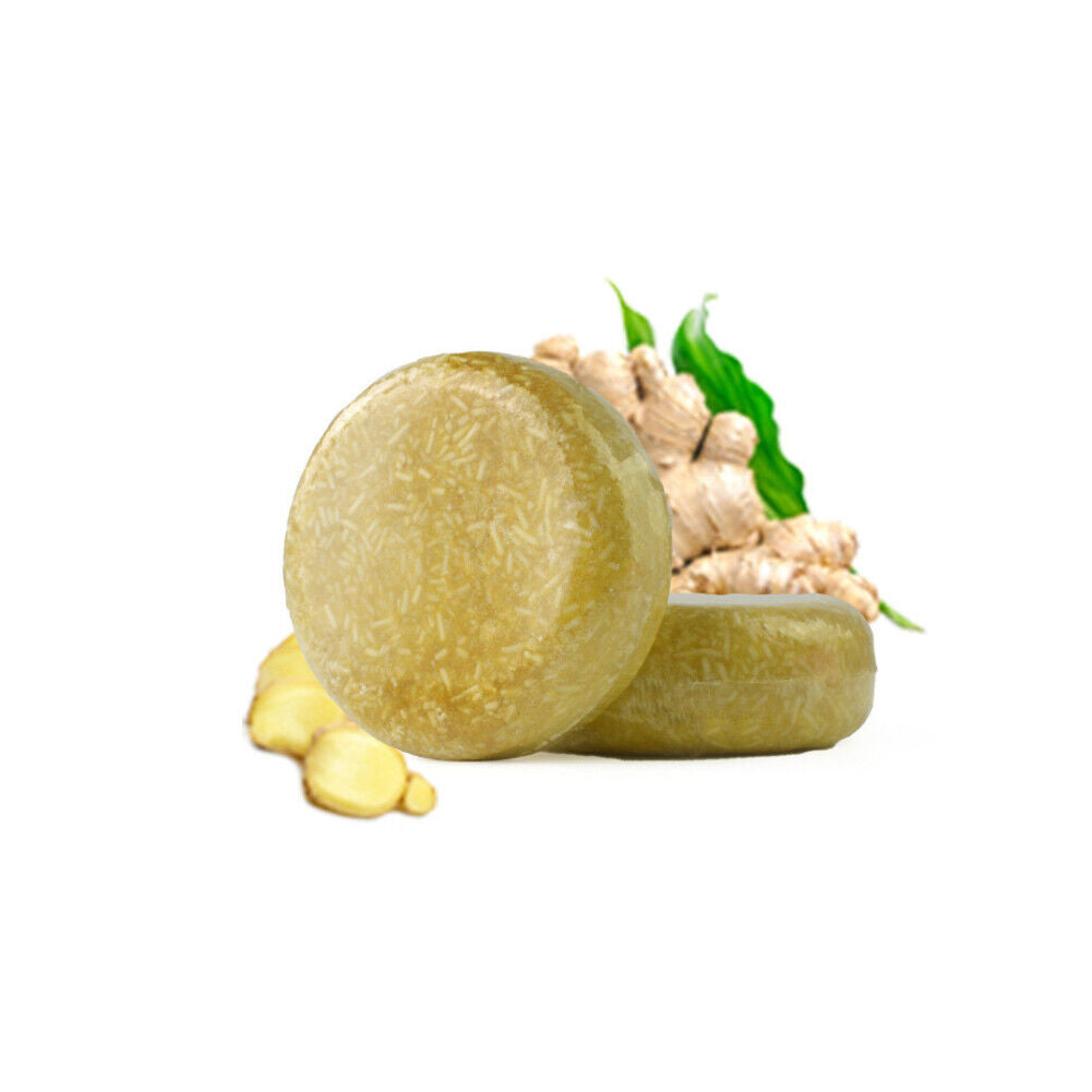 US 1-2 Pc Ginger Hair Regrowth Shampoo Bar Promote Growth Natural Organic Ginger