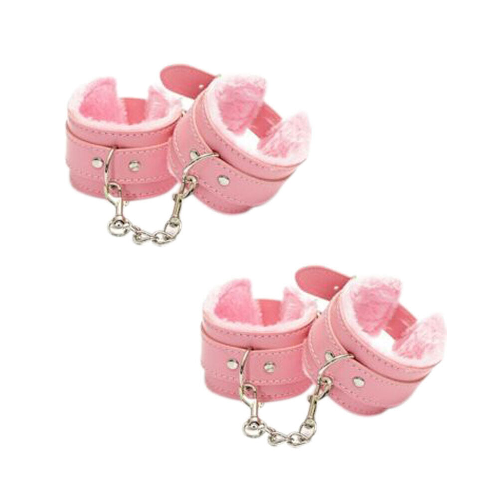 US 1-2 Pairs Couples Toy Bdsm Restraint Handcuffs Adjustable Bondage Wrist cuff