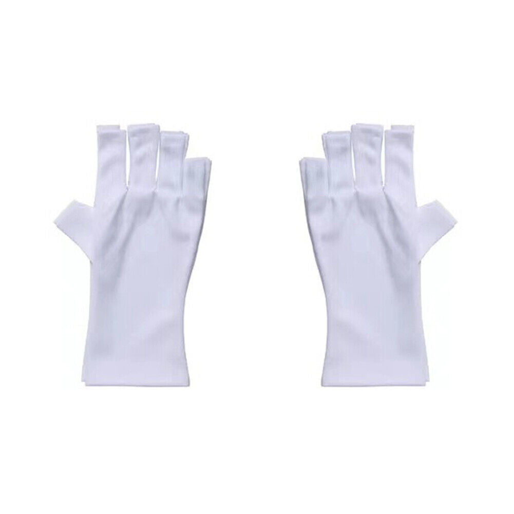 US 1-2 Paris Anti UV Shield Gloves Gel Manicure Protect Hands from UV Light Lamp