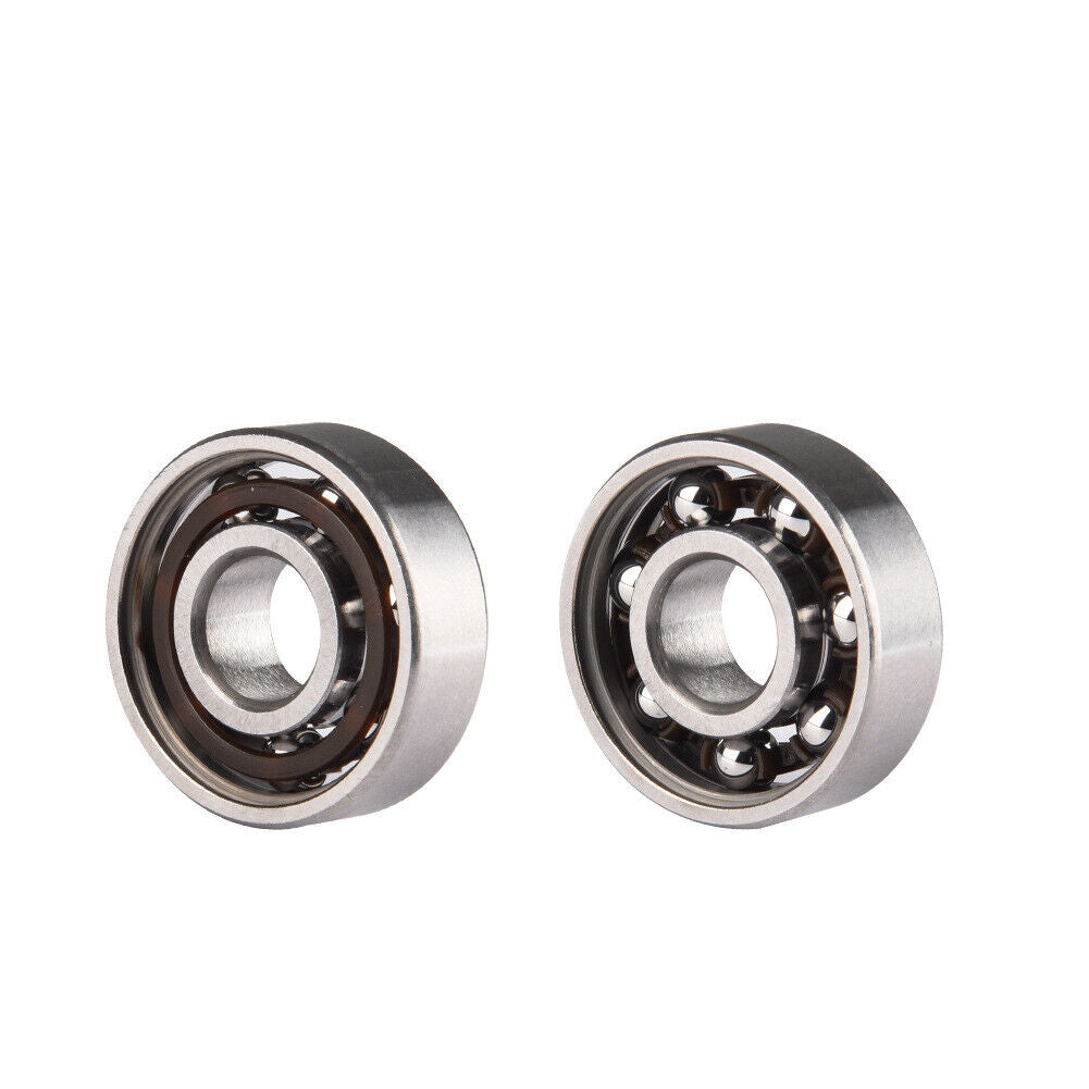 US 8-16 Pcs Skateboard Longboard Bearings PRECISION ABEC 9 BLACK SHIELD Size 608