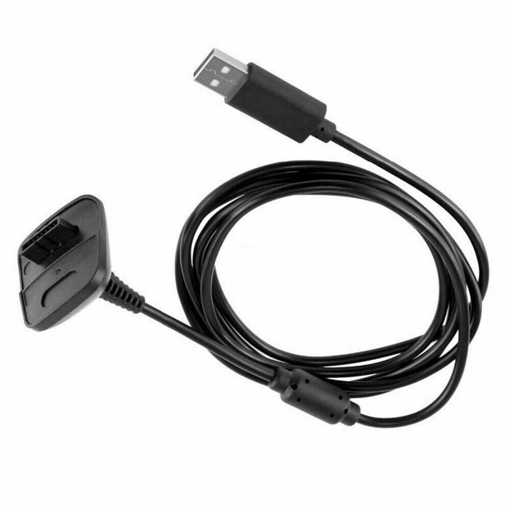 US 2-4 Pack Black USB Charger Charge Cable Cord for Xbox 360 Wireless Controller