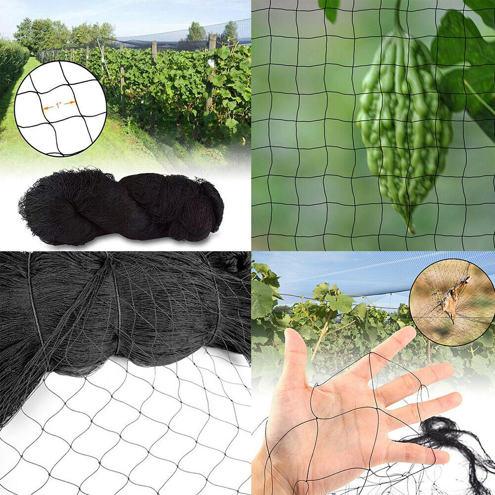 US 1-2 Pack Reusable Garden Netting Plants Barrier Mesh Net Protect Fruit Trees