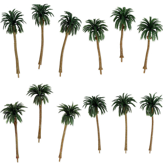 US 20-40 Pc Miniature Model Palm Trees for Dioramas, DIY Crafts 5 Sizes