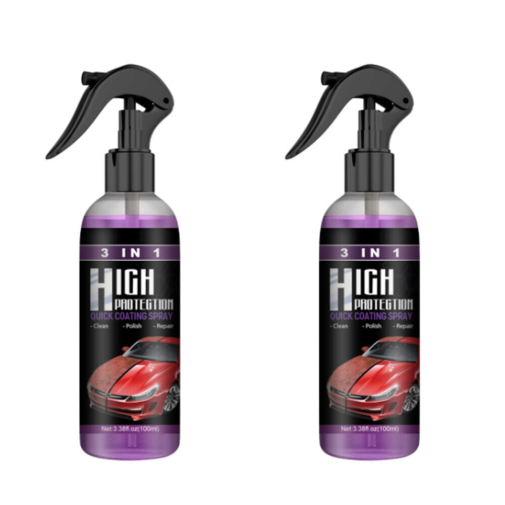 US 3 in 1 High Protection Quick Hydrophobic Car Coat Ceramic Coating Spray 100ML